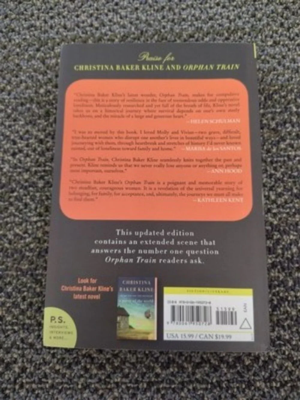 Orphan Train : A Novel by Christina Baker Kline (2017, Trade Paperback)